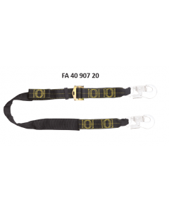 Kratos - Taśma pozycjonująca skręcana 44mm  REVOLTA o regulowanej dł. do 2 m odporna na oleje i zabrudzenia, z zatrzaśnikami aluminiowymi bi-otwieralnymi hak 17mm