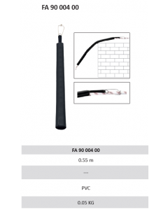 Kratos - Otwieralny rękaw ochronny PVC  długość 0,55m